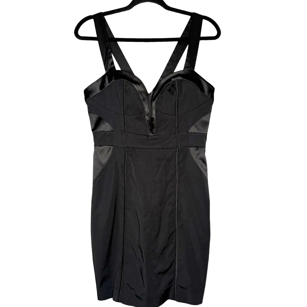bebe Y2K Medium (8) Black Bodycon Dress Mini Timeless Classic Cocktail